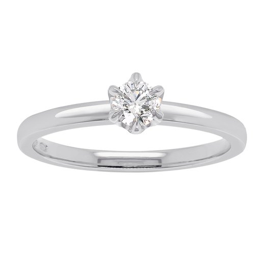 Princess Patricia timanttisormus 0,40ct valkokulta