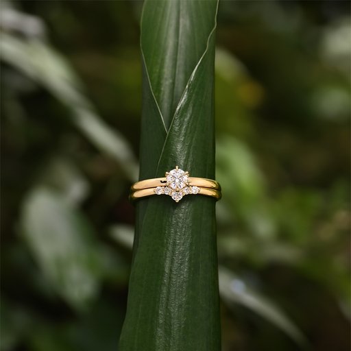 Princess Patricia timanttisormus 0,40ct keltakulta