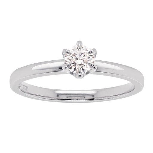 Princess Patricia timanttisormus 0,50ct valkokulta