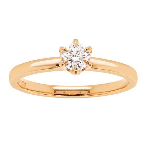 Princess Patricia timanttisormus 0,50ct keltakulta