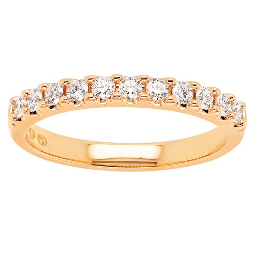 Princess Isabella timanttisormus yht. 0,33ct keltakulta
