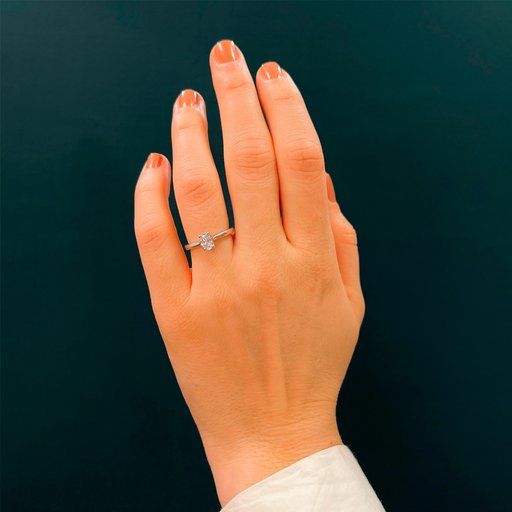 Fenia Electra laboratoriotimantti- sormus 0,50ct valkokulta