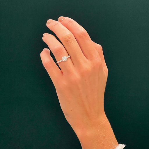 Fenia Sirius laboratoriotimantti- sormus 0,48ct keltakulta