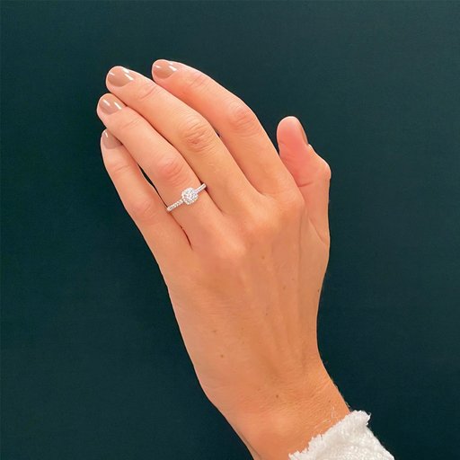 Fenia Sirius laboratoriotimantti- sormus 0,48ct valkokulta