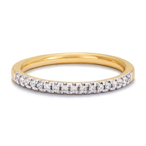 Fenia Capella laboratoriotimantti- sormus 0,12ct keltakulta