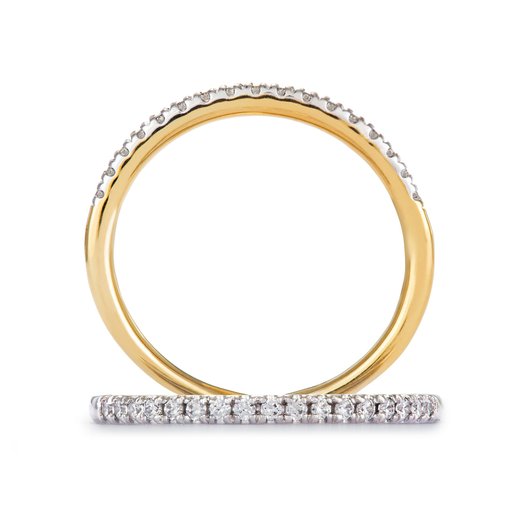 Fenia Capella laboratoriotimantti- sormus 0,12ct keltakulta