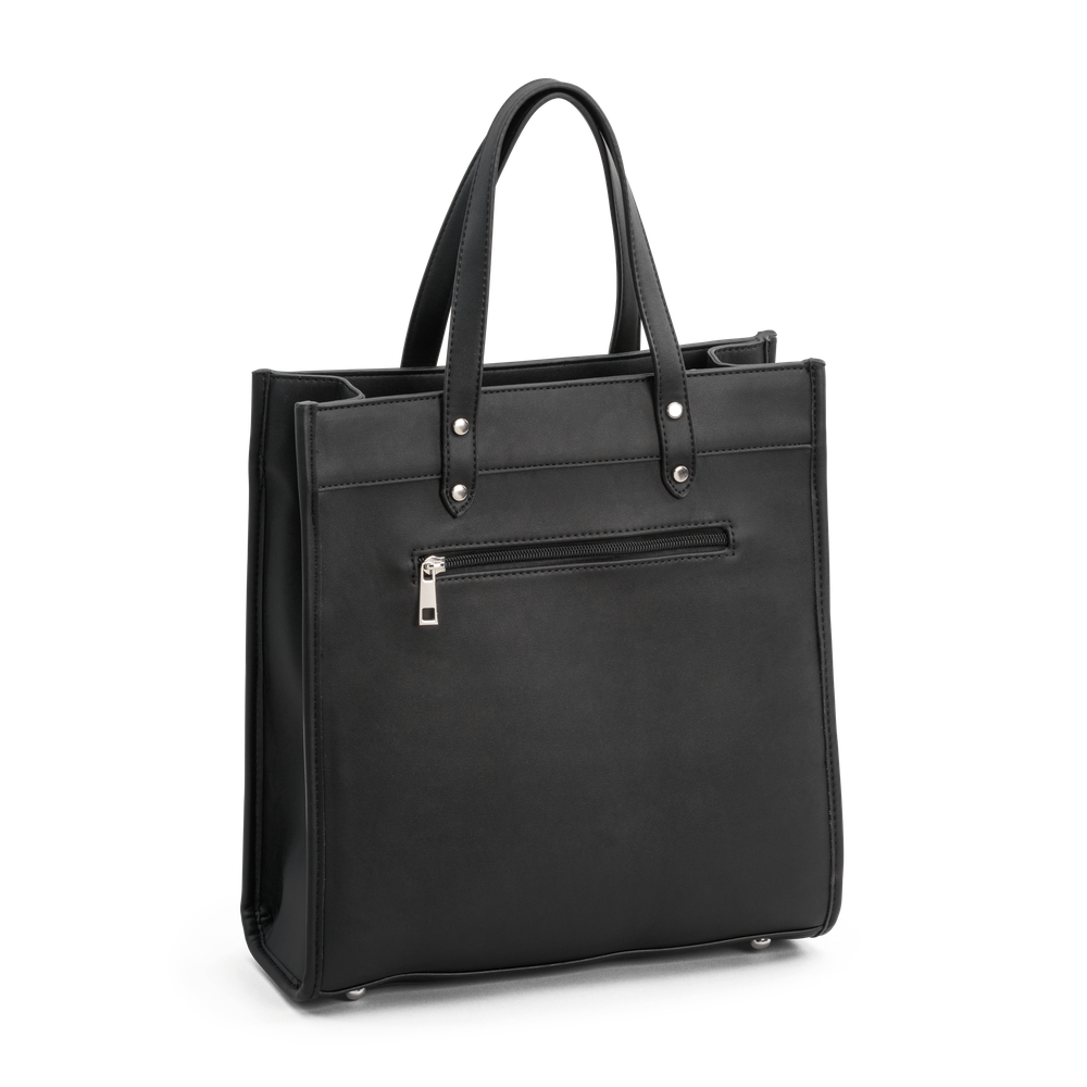 Handväska med lång axelrem och laptopficka