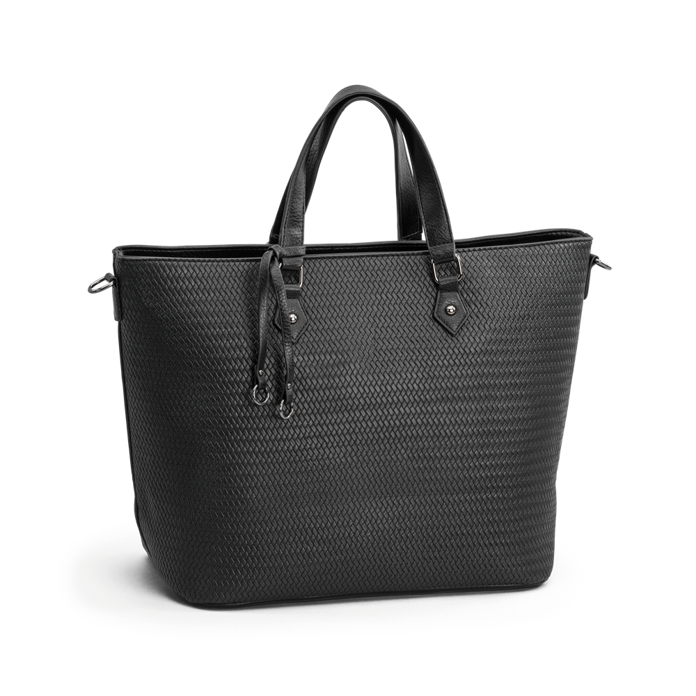 Axelväska i kasse-modell med lång axelrem och laptopficka Axelväska i kasse-modell med lång axelrem och laptopficka