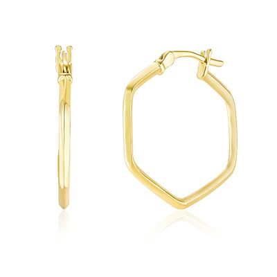 Edgy Huggie Hoops