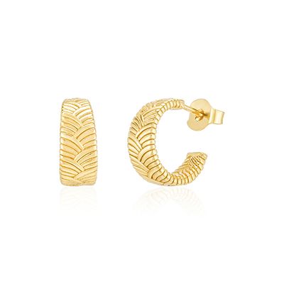 Pattern Hoop Earrings