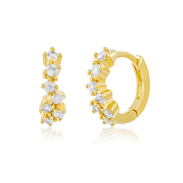 Sparkling Huggie Hoops