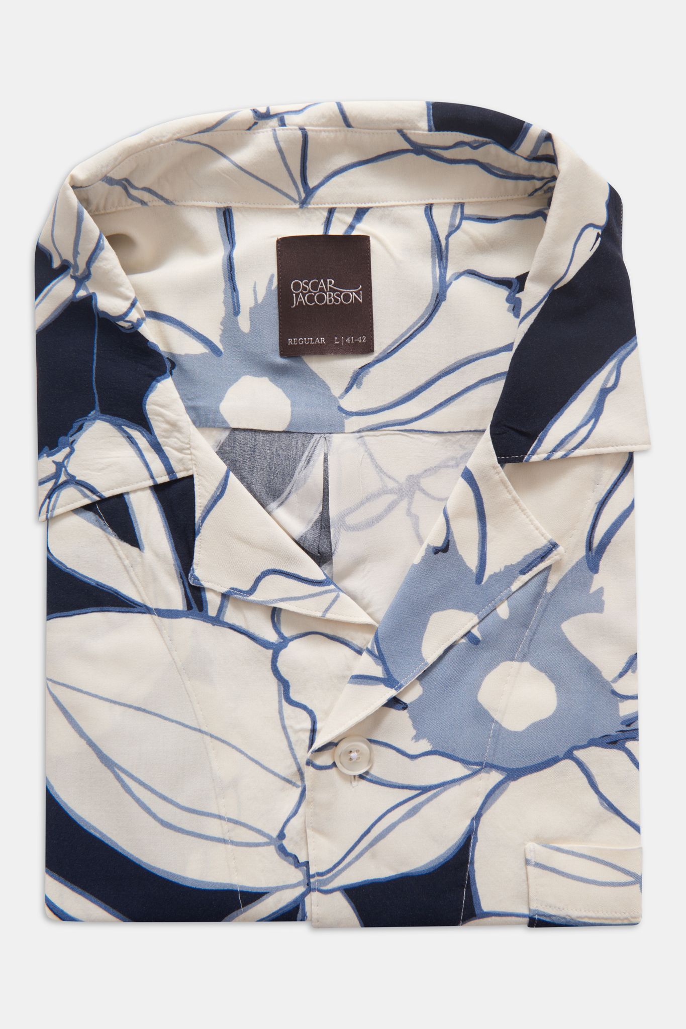 Buy Cuban Flower Shirt Dark blue -