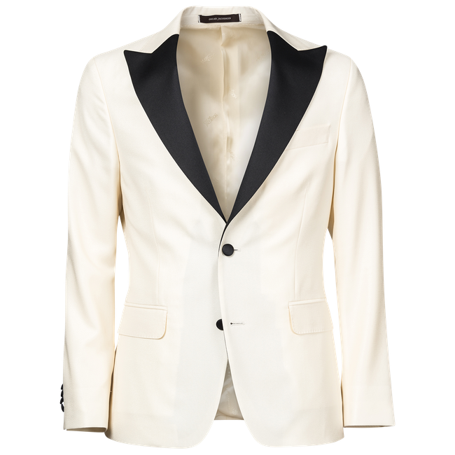 Elder white tuxedo blazer