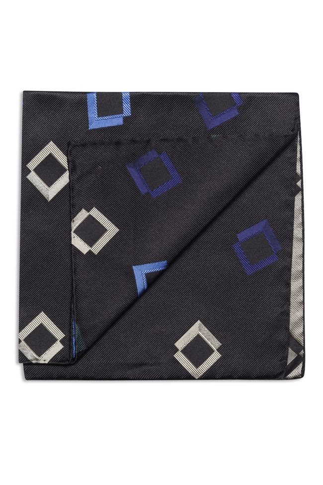 Patterned silk Handkerchief