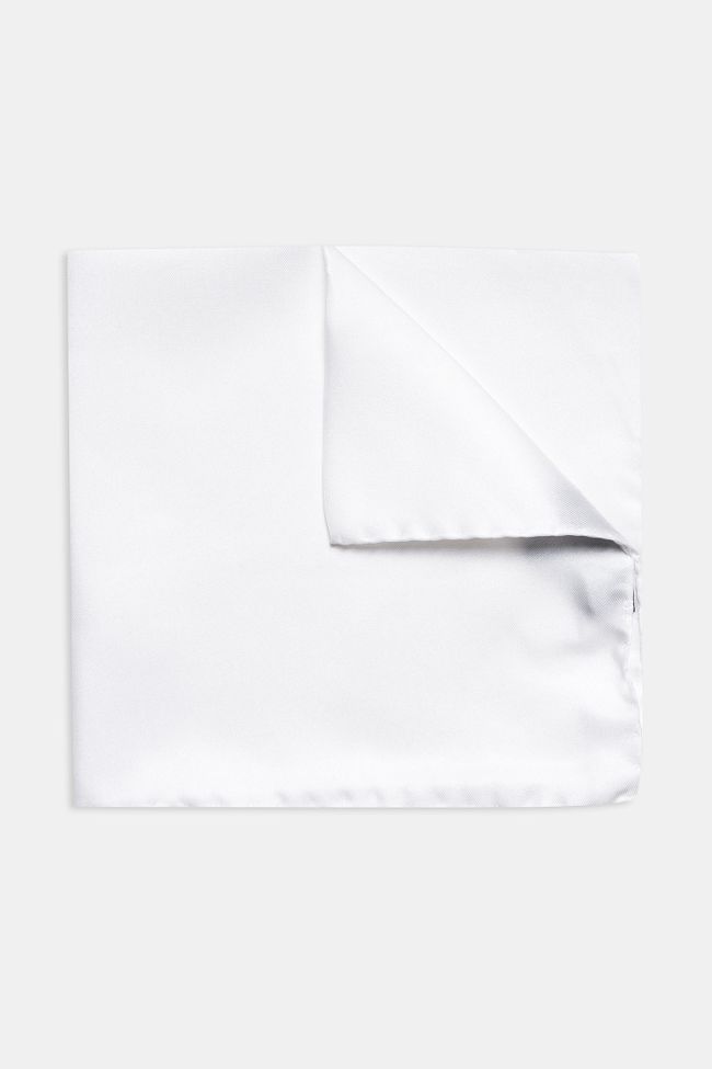 White silk handkerchief