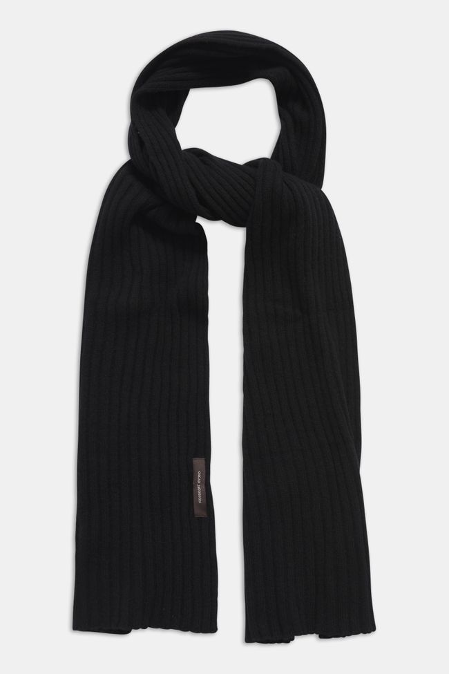 Rib Knitted Cashmere Scarf