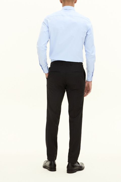 Slim Fit Byxor med Microstructure