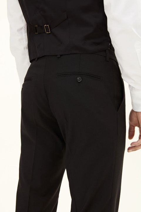 Regular Fit Microstructure Trousers