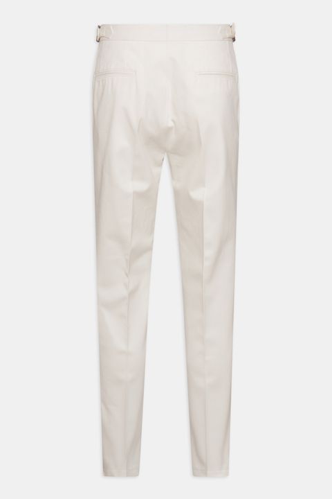 Regular Fit High Waist Brushed Twill Trousers