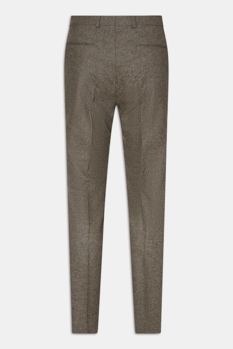 Slim Fit Brushed Wool Trousers