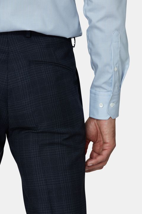 Slim Fit Checked Trousers