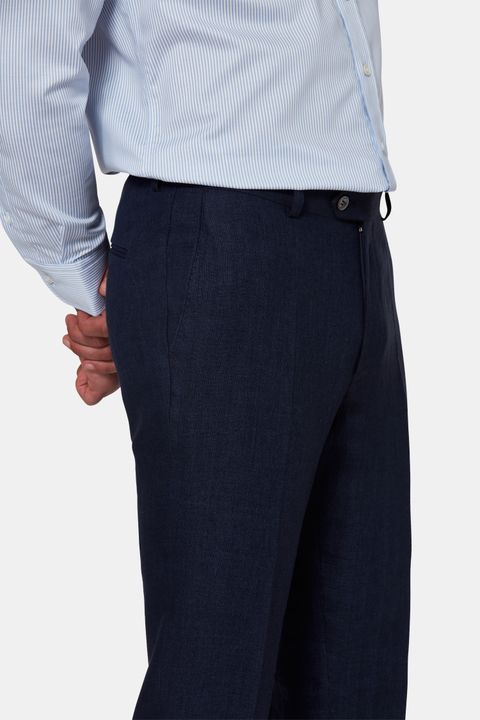 Slim Fit Linen Trousers