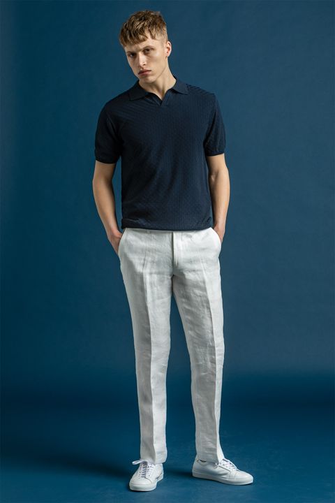 Regular Fit Linen Trousers