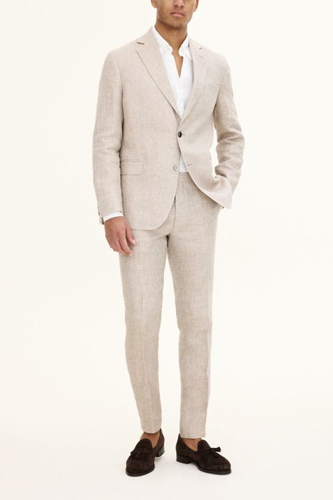 Regular Fit Linen Suit