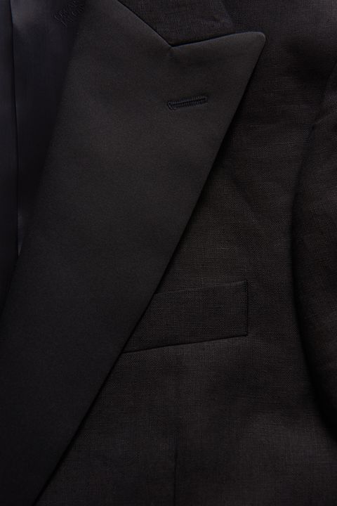 Regular Fit Tuxedo Linen Blazer