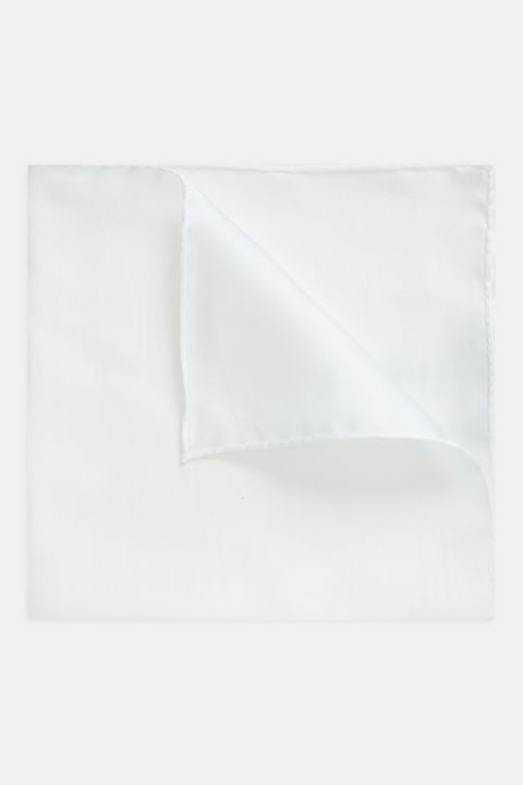 White silk handkerchief