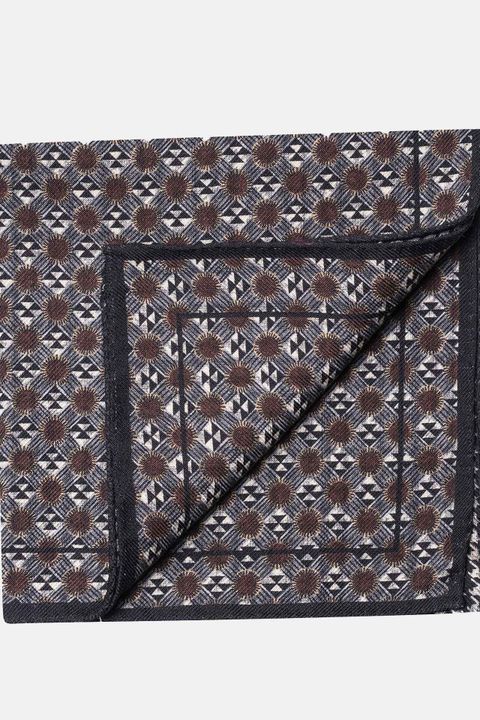 Micro pattern wool handkerchief
