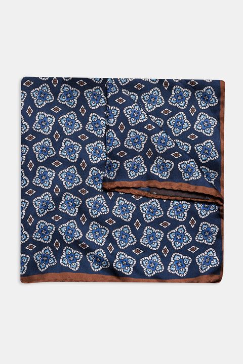 Patterned silk handkerchief
