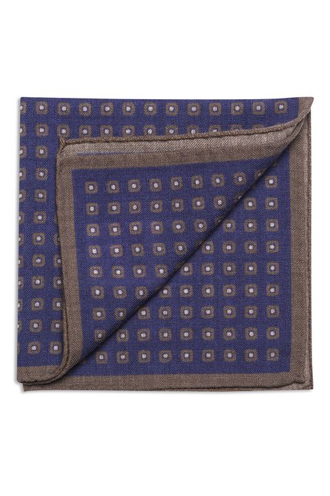 Patterned wool handkerchief