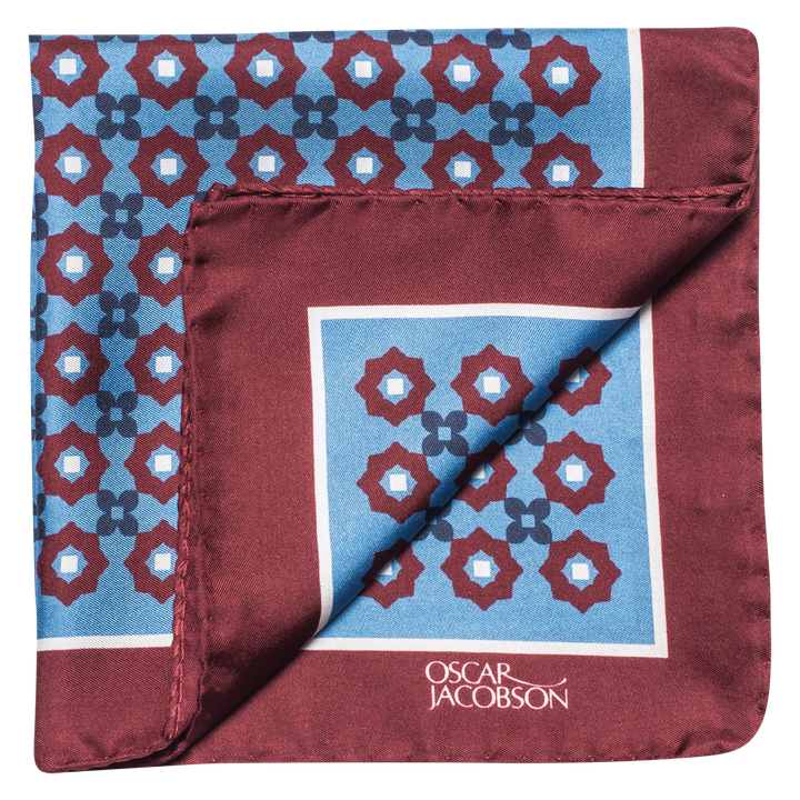 Patterned silk handkerchief
