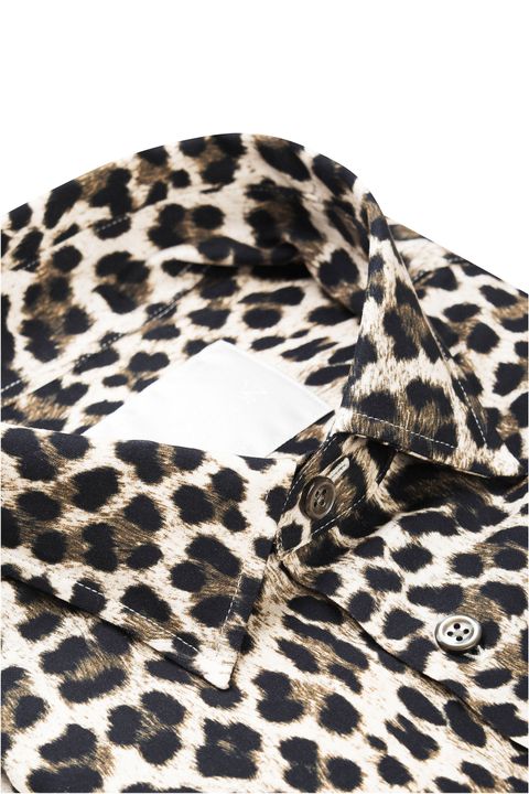 Hasse leopardmönstrad skjorta