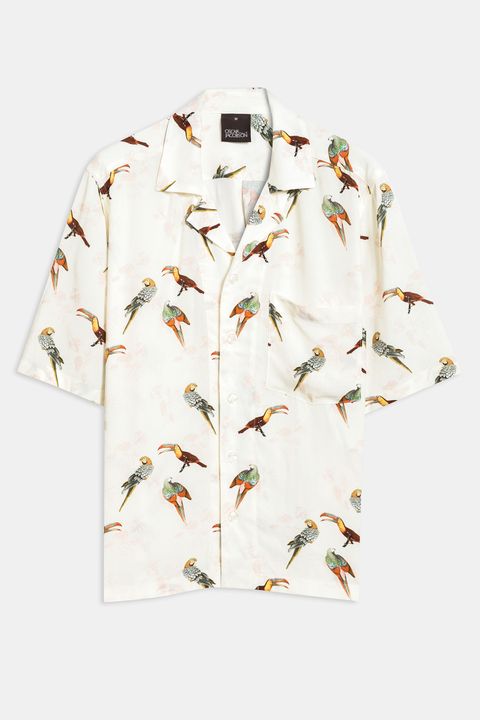 Hilmer fågelmönstrad skjorta