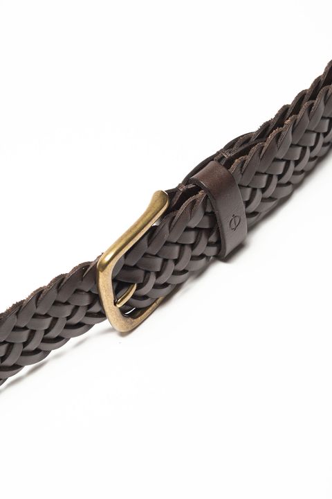 Villy Braided leather belt 35 mm