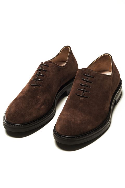 President wholecut suede oxford shoes