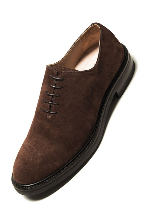 President wholecut suede oxford shoes