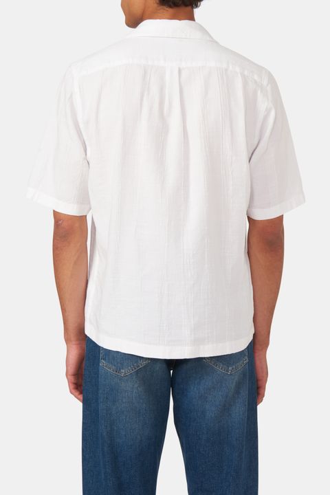 Regular Fit Bowling Collar Shirt