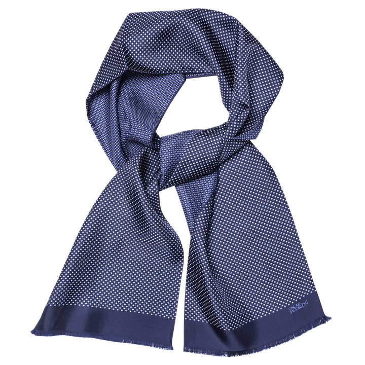 Dotted silk scarf