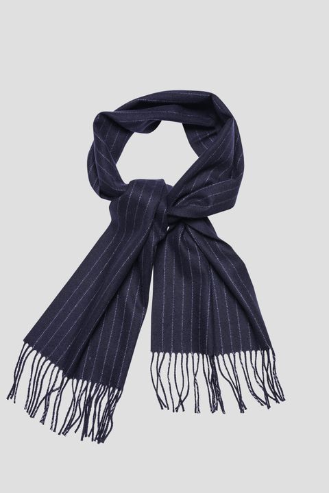 Striped wool scarf