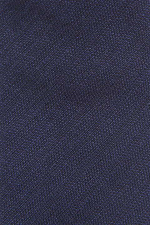 Herringbone patterned wool tie