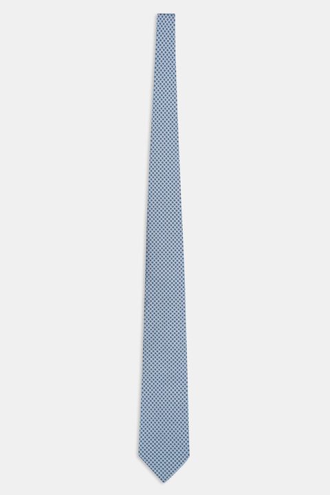 Micro patterned silk tie