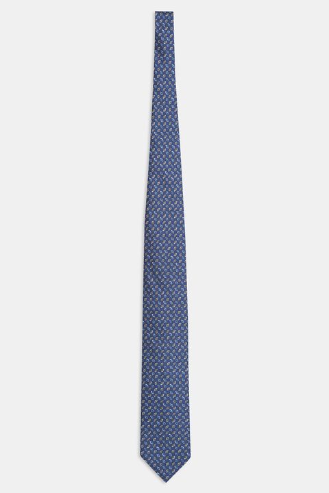 Paisley patterned silk tie