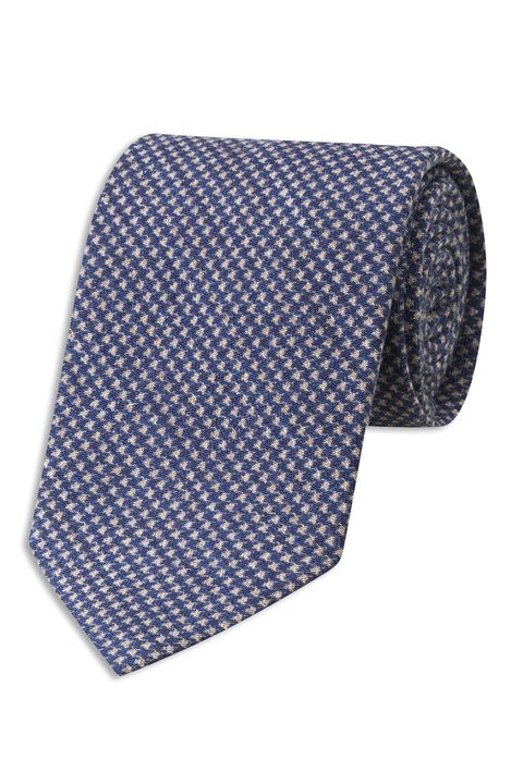 Micro patterned wool tie