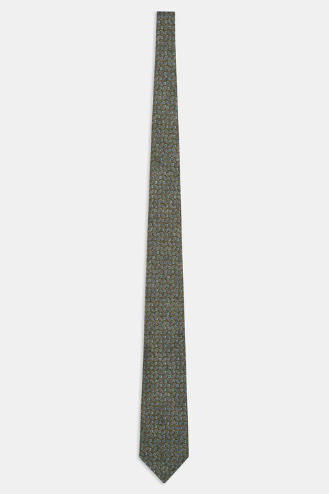 Micro patterned linen tie