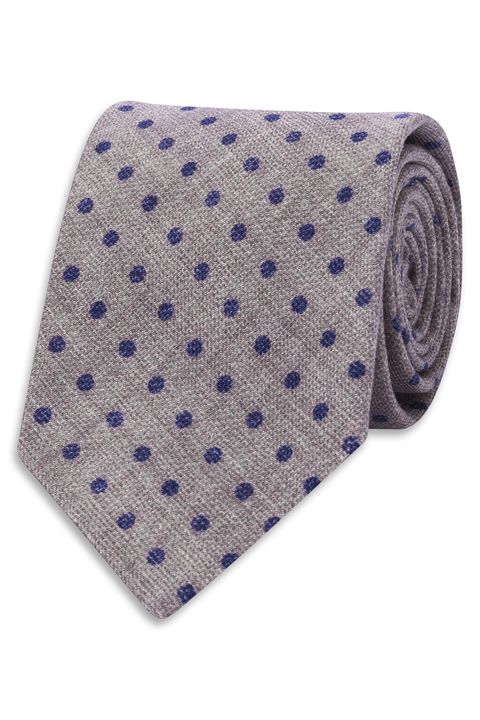Spotted wool tie