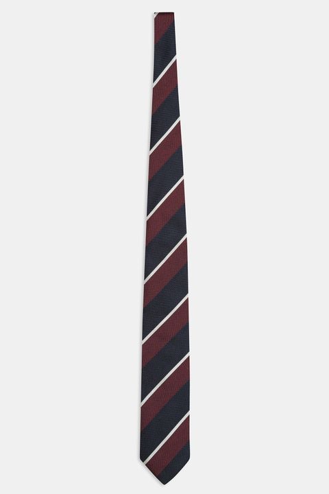 Striped silk tie