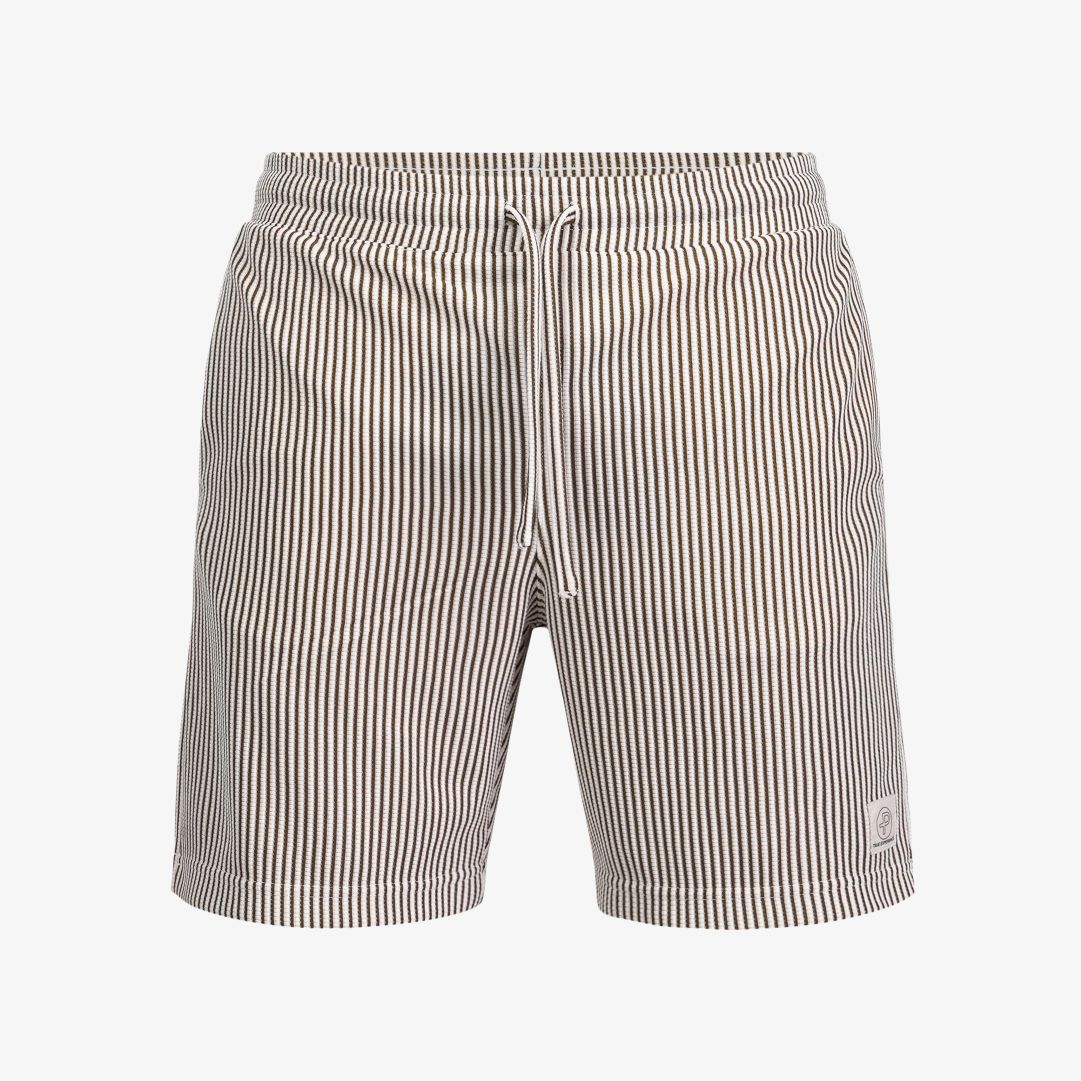 Brassie shorts, Khaki green stripe Ett ledigt sommarplagg i unisex-modell för en lättsam sommarlook